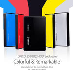 ORICO 2588US3-V1 เคสฮาร์ดไดรฟ์ USB3.0 ขนาด 2.5 นิ้ว สีเงิน แดง น้ำเงิน ดำ
