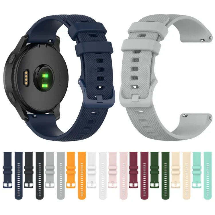 สายรัดซิลิโคน 20mm สำหรับ Huami Amazfit GTS / Samsung Galaxy Watch Active 2 / Gear Sport