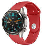 22mm For Huawei Watch GT2e GT2 46mm Monochrome Silicone Reverse Buckle Strap