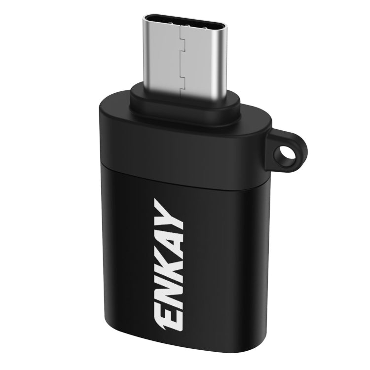 อะแดปเตอร์แปลงข้อมูล ENKAY ENK-AT101 อะลูมิเนียมอัลลอย USB-C / Type-C เป็น USB 3.0 OTG, ENK-AT101