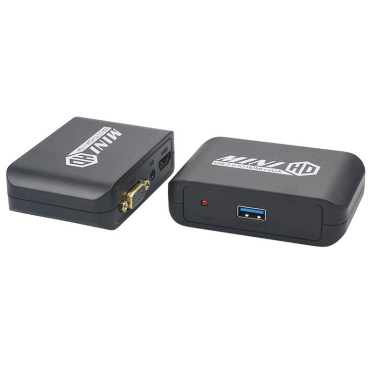 อะแดปเตอร์ USB3.0 เป็น HDMI+VGA
