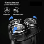 เครื่องโกนหนวดไฟฟ้าสำหรับดูแลผิวหน้าผู้ชาย Xiaomi Youpin Yingqu Blackstone3 แบบพกพา พร้อมหัวมีด 3 หัว