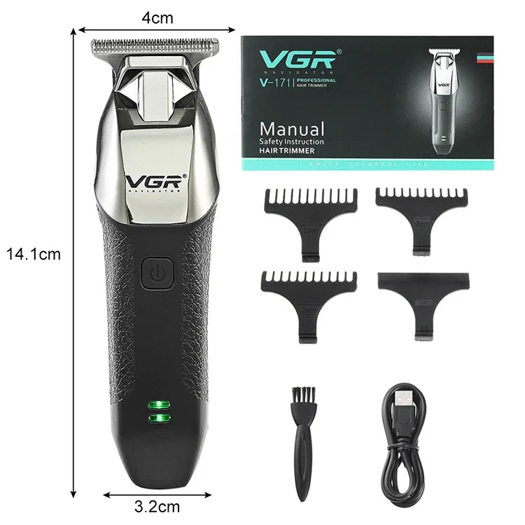 เครื่องตัดผมไฟฟ้าพกพา USB 5W รุ่น VGR V-171 สีขาว