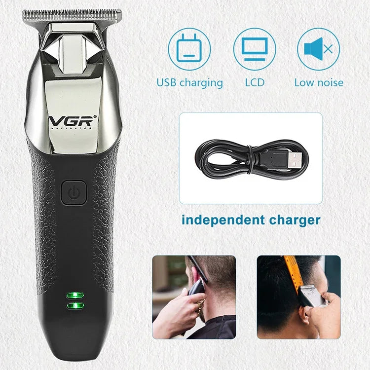 เครื่องตัดผมไฟฟ้าพกพา USB 5W รุ่น VGR V-171 สีขาว
