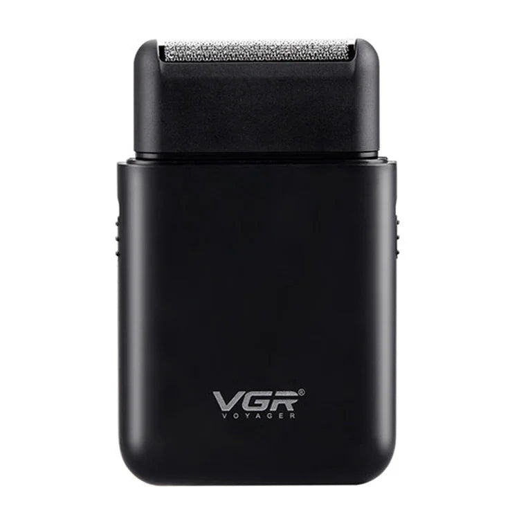 VGR V-390 เครื่องโกนหนวดไฟฟ้าพกพาแบบเลื่อนกลับ 5W USB, V-390 (ดำ), V-390 (เขียว)