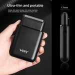 VGR V-390 เครื่องโกนหนวดไฟฟ้าพกพาแบบเลื่อนกลับ 5W USB, V-390 (ดำ), V-390 (เขียว)