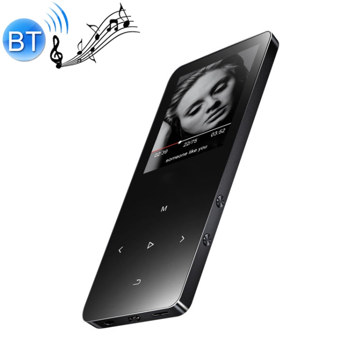 เครื่องเล่นเพลง MP3 MP4 Hifi Bluetooth หน้าจอสัมผัส 1.8 นิ้ว, 8GB, X2, 16GB, สีดำ, เงิน, โรสโกลด์