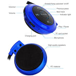 เครื่องเล่น MP3 NVAHVA พร้อมหูฟังบลูทูธ หูฟังกีฬาไร้สาย MP3 พร้อมวิทยุ FM หูฟังสเตอริโอ รองรับการ์ด TF สูงสุด 32GB, mini-503 สีน้ำเงิน, mini-503 สีทอง, mini-503 สีดำ, mini-503 สีแดง