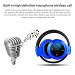 เครื่องเล่น MP3 NVAHVA พร้อมหูฟังบลูทูธ หูฟังกีฬาไร้สาย MP3 พร้อมวิทยุ FM หูฟังสเตอริโอ รองรับการ์ด TF สูงสุด 32GB, mini-503 สีน้ำเงิน, mini-503 สีทอง, mini-503 สีดำ, mini-503 สีแดง