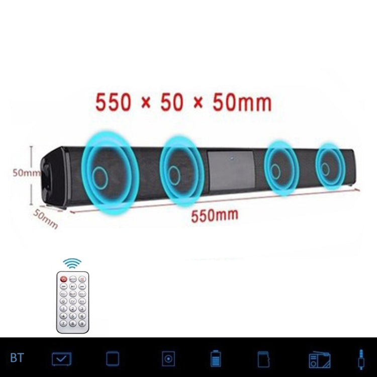 ลำโพงซาวด์บาร์ทีวี 20W บลูทูธ วิทยุ FM ระบบโฮมเธียเตอร์ ซับวูฟเฟอร์ไร้สาย เบส MP3 บูมบ็อกซ์สำหรับ Xiaomi