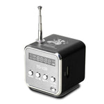 ลำโพงพกพาพร้อมวิทยุ FM ขนาดเล็ก มัลติฟังก์ชัน USB สำหรับโน้ตบุ๊ก ทีวี โทรศัพท์ รองรับการ์ด SD/TF และเครื่องเล่นเพลง Mp3