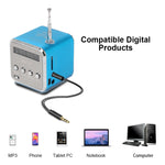ลำโพงพกพาพร้อมวิทยุ FM ขนาดเล็ก มัลติฟังก์ชัน USB สำหรับโน้ตบุ๊ก ทีวี โทรศัพท์ รองรับการ์ด SD/TF และเครื่องเล่นเพลง Mp3