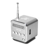 ลำโพงพกพาพร้อมวิทยุ FM ขนาดเล็ก มัลติฟังก์ชัน USB สำหรับโน้ตบุ๊ก ทีวี โทรศัพท์ รองรับการ์ด SD/TF และเครื่องเล่นเพลง Mp3
