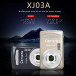 กล้องดิจิตอลขนาดเล็ก 2.4 นิ้ว 16MP 720P สำหรับเด็ก ของเล่นกล้องลายการ์ตูนสุดน่ารัก สำหรับวันเกิดเด็ก