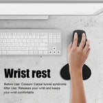 แผ่นรองเมาส์พร้อมที่พักข้อมือ 3D ทำจากซิลิกาเจลและเมมโมรีโฟม