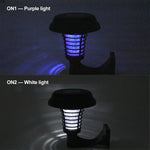โคมไฟไล่ยุงและแมลง UV LED พลังงานแสงอาทิตย์ สำหรับสวนกลางแจ้ง สนามหญ้า