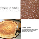 3D Growth Ring Pattern Bathroom  Living Room Carpets Home Decor Mat, Diameter about 0.6m