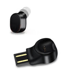 LESIRI X12 หูฟังบลูทูธขนาดเล็กไร้สาย พกพาได้ ชาร์จแม่เหล็ก USB หูฟังสปอร์ตสำหรับ iPhone
