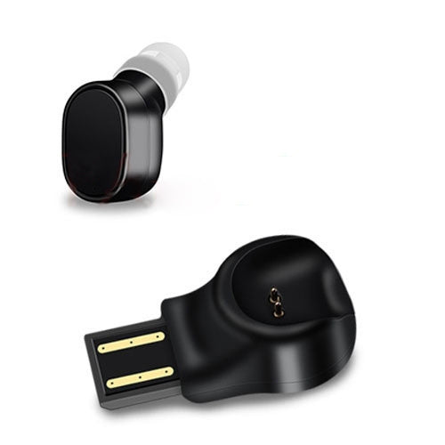 LESIRI X12 หูฟังบลูทูธขนาดเล็กไร้สาย พกพาได้ ชาร์จแม่เหล็ก USB หูฟังสปอร์ตสำหรับ iPhone
