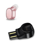 LESIRI X12 หูฟังบลูทูธขนาดเล็กไร้สาย พกพาได้ ชาร์จแม่เหล็ก USB หูฟังสปอร์ตสำหรับ iPhone