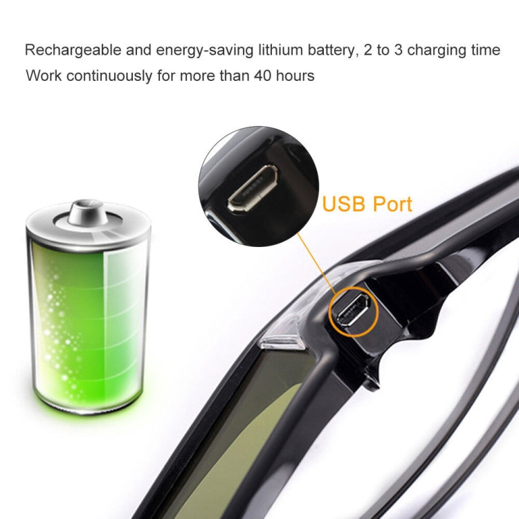 แว่นตา 3D DLP-Link แบบ active สำหรับโปรเจคเตอร์ BenQ Z4/H1/G1/P1 LG, NUTS, Acer, Optoma DLP-LINK