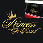 Princess Baby Pattern Car Decal Reflective Laser Vinyl Car Sticker, Size: 16.5x10.9cm, Gold, Silver, Laser, Black