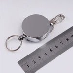Resilience Steel Wire Rope Elastic Sporty Retractable Anti Lost Keychain, Resilience Steel Wire Rope Keychain