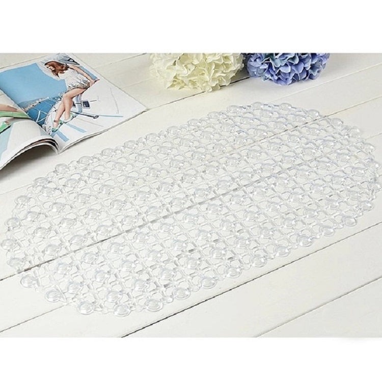 Waterdrop Bathroom Mat with Suction Cup Massage Foot Mat Bathtub Anti-slip Mat