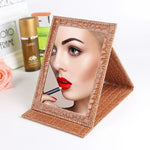 กระจกเครื่องสำอางหนังทรงสี่เหลี่ยมลายจระเข้ แบบตั้งได้ สีดำ L 18x25.5x1.6CM, สีดำ M 15x20.5x1.6CM, สีดำ S 12x17.5x1.6CM, สีน้ำตาล L 18x25.5x1.6CM, สีน้ำตาล M 15x20.5x1.6CM, สีน้ำตาล S 12x17.5x1.6CM, สีแดง L 18x25.5x1.6CM, สีแดง M 15x20.5x1....