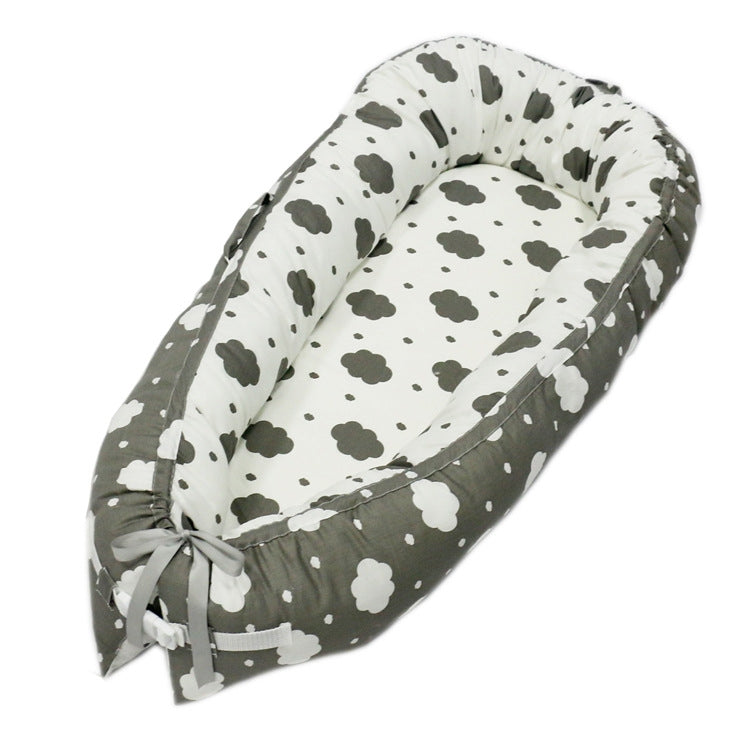 80*50cm Baby Bed Newborn Nursing Bionic Bed Crib Cot Baby Sleeping Artifact Bed Travel Bed Bumper