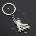 Creative Simulation Skates Keychain Personalized Pendant Gift, Skates Shape(Red), Skates Shape(Blue), Skates Shape(Gold, Skates Shape(Silver)