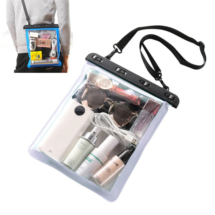 Multipurpose Single Shoulder Outdoor Transparent Waterproof Bag for Mobile Phone Small Objects