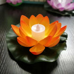 ไฟสปอร์ตไลท์ LED 3 สี รูปดอกบัวลอยน้ำสำหรับสระว่ายน้ำและงานปาร์ตี้ขอพร
