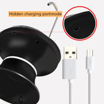 ถังน้ำพร้อมถาด ปั๊มน้ำ USB ชาร์จไฟได้ ถังน้ำแร่ไฟฟ้าไร้สาย เครื่องจ่ายน้ำอัตโนมัติ สีดำ
