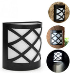 ไฟติดผนัง LED พลังงานแสงอาทิตย์ กันน้ำ กลางแจ้ง ประหยัดพลังงาน ไฟถนนและสวน ไฟสีขาว ไฟวอร์มไวท์