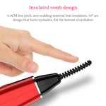 เครื่องดัดขนตาไฟฟ้า อุปกรณ์ความงามชาร์จไฟ 380mAh (สีแดง), 380mAh (สีขาว)
