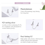 สายโซ่ปลอดภัยแมวเงิน S925 อุปกรณ์เสริมสร้อยข้อมือ DIY