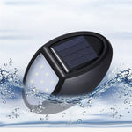โคมไฟผนัง LED 10 ดวง SMD 2835 พลังงานแสงอาทิตย์ กันน้ำ IP65 พร้อมเซนเซอร์ตรวจจับการเคลื่อนไหว สำหรับลานกลางแจ้ง