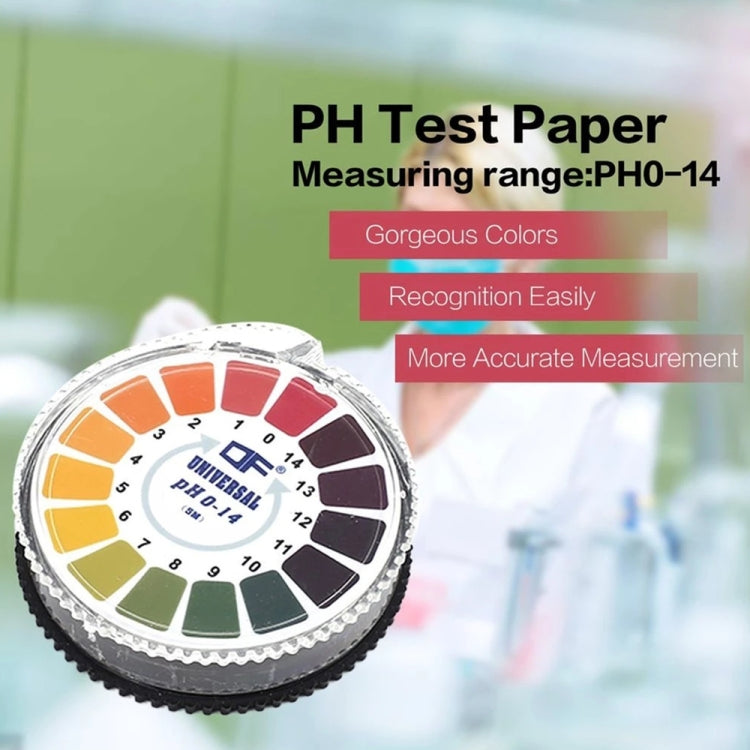 กระดาษทดสอบค่า pH 0-14 ขนาด 5 เมตร สำหรับทดสอบน้ำ ปัสสาวะ น้ำลาย กระดาษลิตมัส ชุดวัดและวิเคราะห์