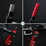 FMFXTR Mountain Bike Handlebar Aluminum Alloy Height Increaser, 8.5cm Black, 8.5cm Red, 8.5cm Blue, 11.4cm Black, 11.4cm Red, 11.4cm Blue, 14.4cm Black, 14.4cm Red, 14.4cm Blue, 17.5cm Black, 17.5cm