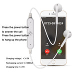 S6 หูฟังสปอร์ตบลูทูธไร้สายสำหรับ iPhone / Xiaomi / Huawei พร้อมไมโครโฟน