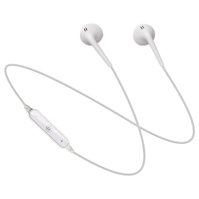 S6 หูฟังสปอร์ตบลูทูธไร้สายสำหรับ iPhone / Xiaomi / Huawei พร้อมไมโครโฟน