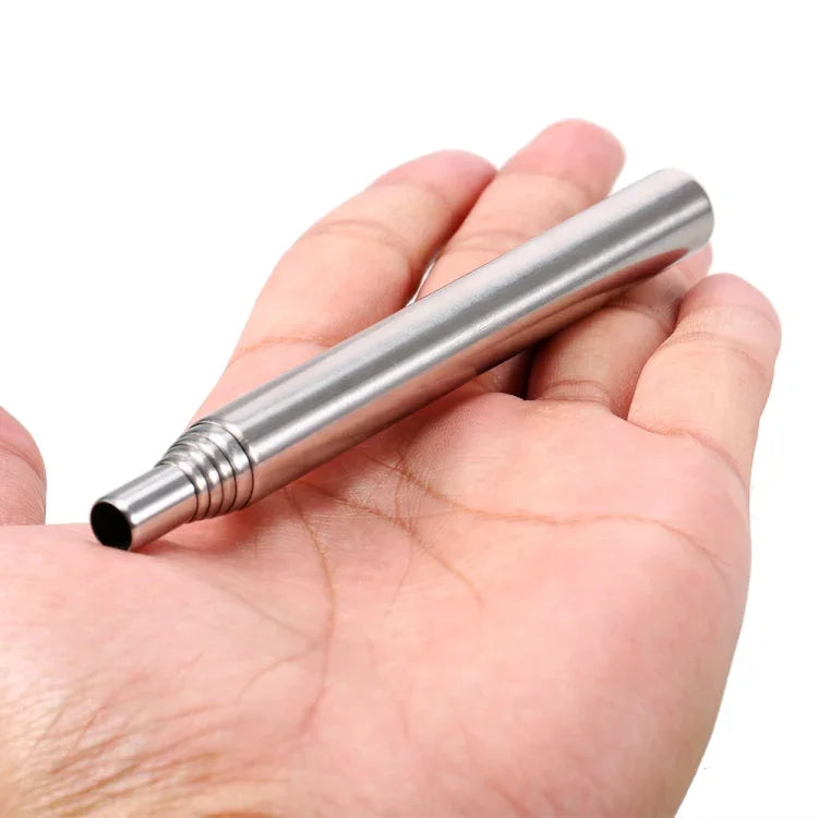 2 PCS Outdoor Camping Fire Tool Stainless Steel Blower Picnic Barbeque Barbecue Tool Retractable Blow Torch, 5 Sections (2PCS), 6 Sections (2PCS), 8 Sections (2PCS)