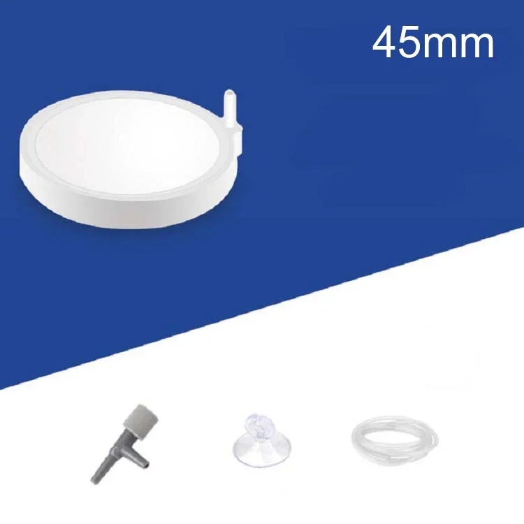 หินฟองอากาศนาโนแอร์ดิสก์สำหรับตู้ปลา ปั๊มออกซิเจนตัวกรองอากาศ ขนาด 45mm, 50mm, 100mm, 150mm, 200mm