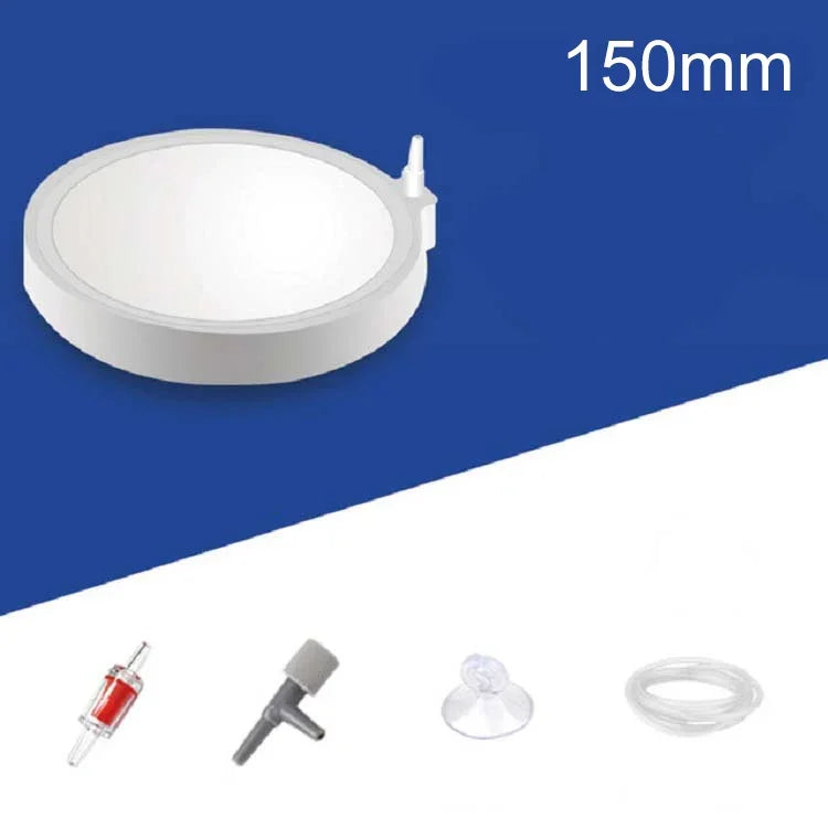 หินฟองอากาศนาโนแอร์ดิสก์สำหรับตู้ปลา ปั๊มออกซิเจนตัวกรองอากาศ ขนาด 45mm, 50mm, 100mm, 150mm, 200mm