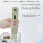 เครื่องวัดคุณภาพน้ำดื่มดิจิทัล TDS Meter สำหรับทดสอบความบริสุทธิ์และแร่ธาตุในน้ำ