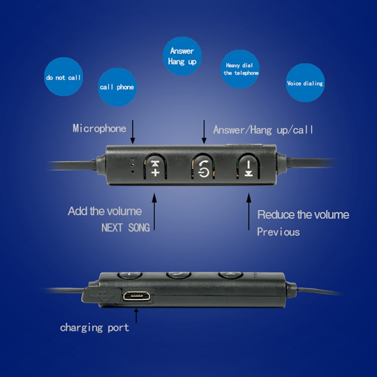 AiWei BT-01 หูฟังบลูทูธไร้สายพร้อมไมโครโฟน หูฟังสำหรับกีฬาแบบเกี่ยวหู