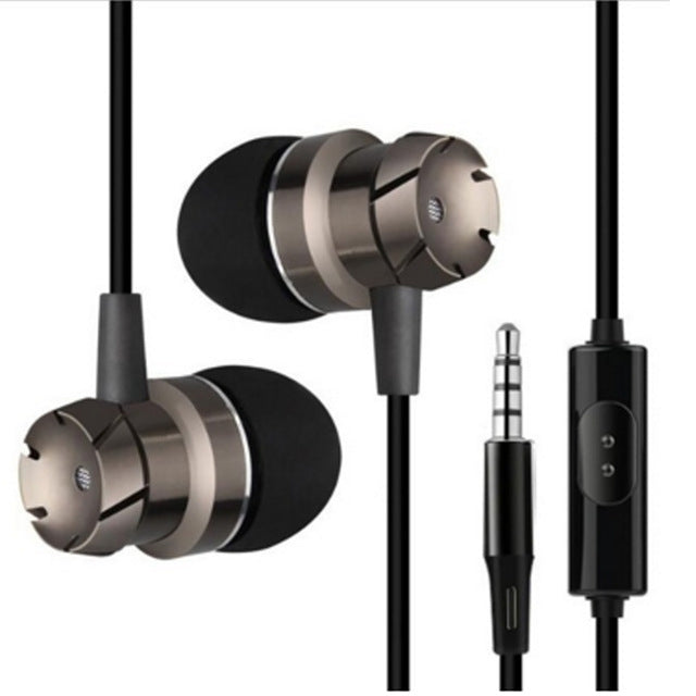 หูฟังมีสาย 3.5mm แบบแฮนด์ฟรี ใส่ในหู พร้อมไมโครโฟน สำหรับ Xiomi Iphone เครื่องเล่น MP3 แล็ปท็อป
