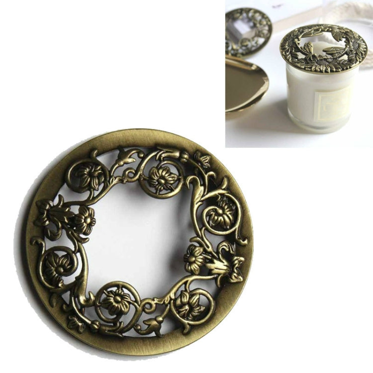 Built-in Wrought Iron Polythermal Anti-hanging Wall Scented Candle Zinc Alloy Smart Cover, Flower Section, Golden Snowflake, Holy Fruit, Butterfly Love Flower, 3D Butterfly, Dragonfly
