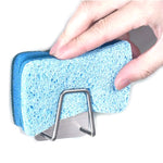 Stainless Steel Sponge Drain Rack Storage Rack Kitchen Bathroom Organizer Rack, 5.4x5.4x3cm